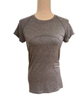Lululemon Swiftly Tech 2.0 Short Sleeve Gray Slate Women's 8 Seamless Top